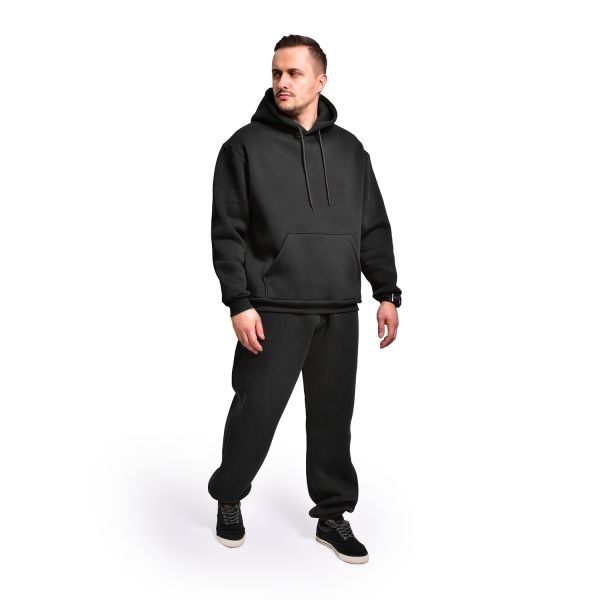 Спортивний костюм (Худі + штани). Колір Чорний