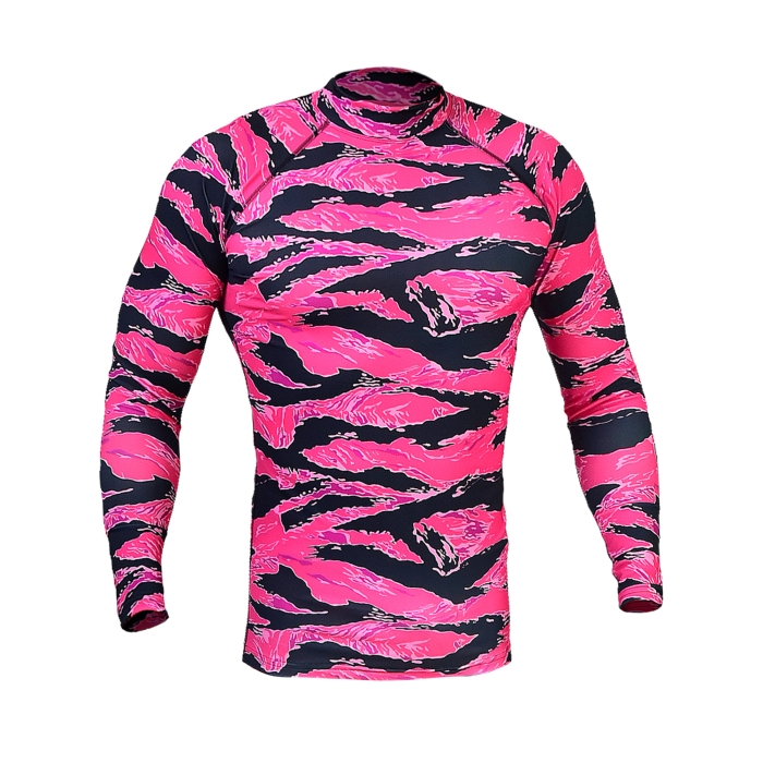 Чоловічий Рашгард GIG Military. Tiger Stripe Pink