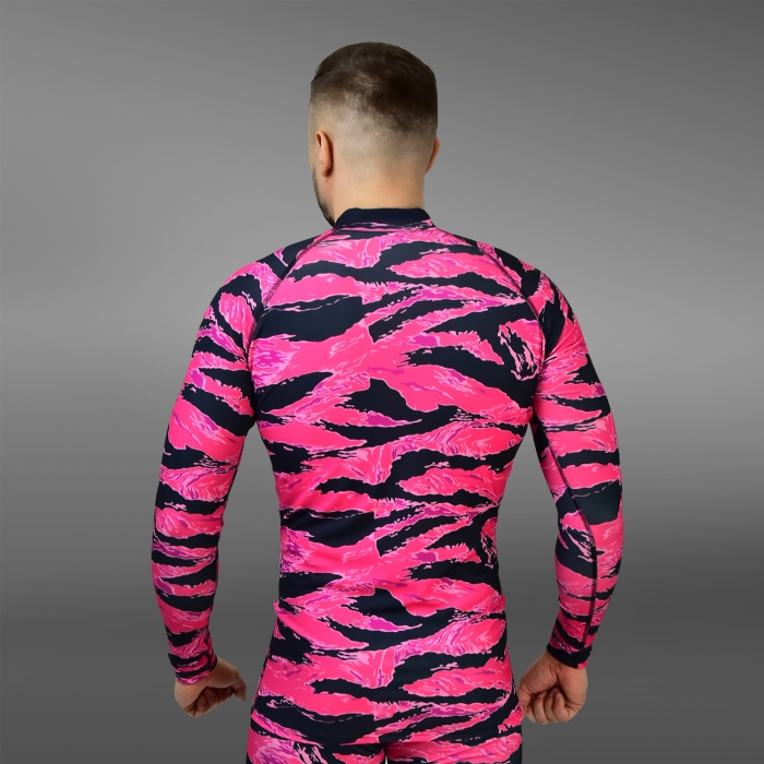 Чоловічий Рашгард GIG Military. Tiger Stripe Pink