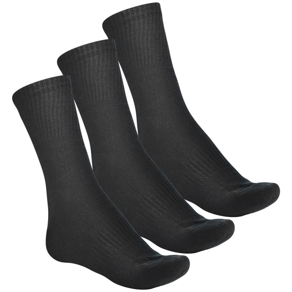 Комплект зимових шкарпеток трекінгових вовна Winter Warm Wool. 3 пари Чорні