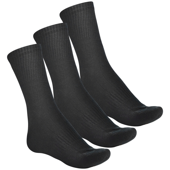 Комплект зимових шкарпеток трекінгових вовна Winter Warm Wool. 3 пари Чорні