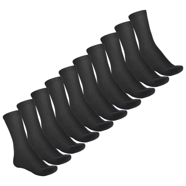 Комплект зимових шкарпеток трекінгових вовна Winter Warm Wool. 10 пар Чорні