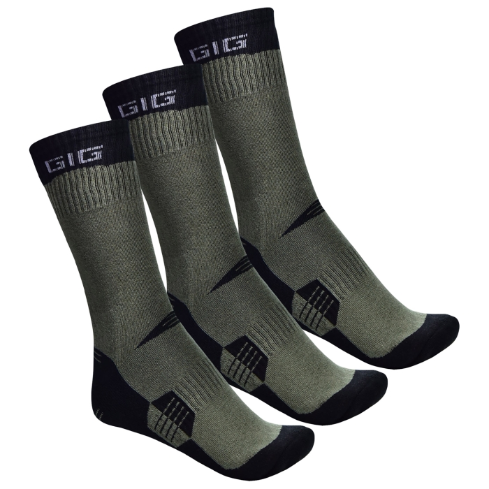 Термоноски Трекинговые Черный + Олива 3 пары