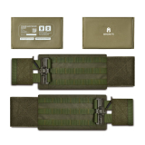 Камербанд M-L Tactical Series + Мягкий баллистический пакет (200x150мм) 1 класс защиты. Ranger Green