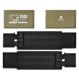 Камербанд XL Tactical Series + Мягкий баллистический пакет (300x150мм) 1 класс защиты. Черный
