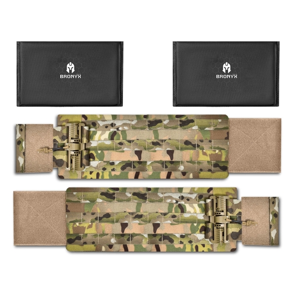 Камербанд XL Tactical Series + М'який балістичний пакет (300x150мм) 2 клас захисту. Мультикам