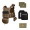 Бронежилет з підсумками 6–го класу MPS warrior pack + Бронеплити + балістичні пакети захист боків та паху 1 клас ДСТУ. Колір Койот