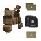 Бронежилет з підсумками 5–го класу MPS warrior pack + Бронеплити + балістичні пакети захист боків та паху 1 клас ДСТУ. Колір Койот