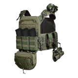 Бронежилет з підсумками 3–го класу MPS starter pack + Бронеплити 1,4 кг. Ranger Green