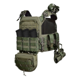 Бронежилет з підсумками 6–го класу MPS starter pack + Бронеплити 2,8 кг. Ranger Green