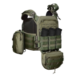 Бронежилет з підсумками 3–го класу MPS starter pack + Бронеплити 1,4 кг. Ranger Green