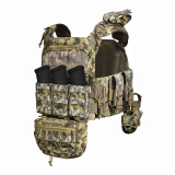 Бронежилет з підсумками 6–го класу MPS warrior pack + Бронеплити + балістичні пакети захист боків та паху 1 клас ДСТУ. Колір Піксель