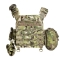 Бронежилет з підсумками 3–го класу MPS warrior pack + Бронеплити + балістичні пакети захист боків та паху 1 клас ДСТУ. Колір Мультикам