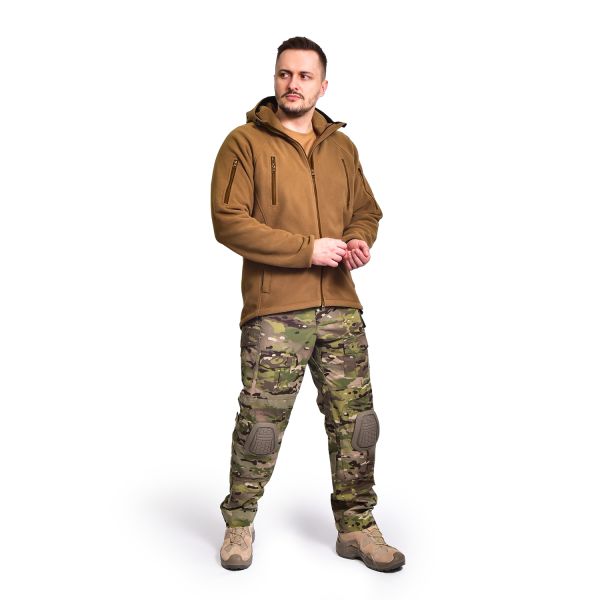 Флісова кофта з капюшоном M4A3 Tactical Series. Колір Койот