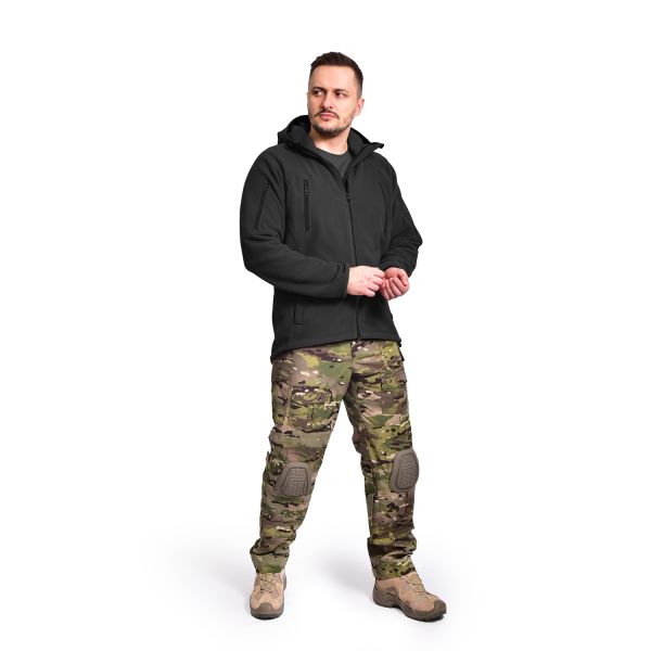 Флісова кофта з капюшоном M4A3 Tactical Series. Колір Чорний