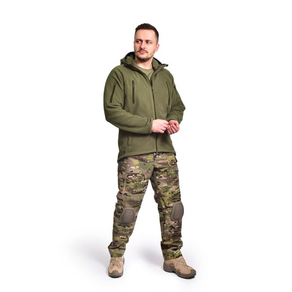 Флісова кофта з капюшоном M4A3 Tactical Series. Колір Ranger Green