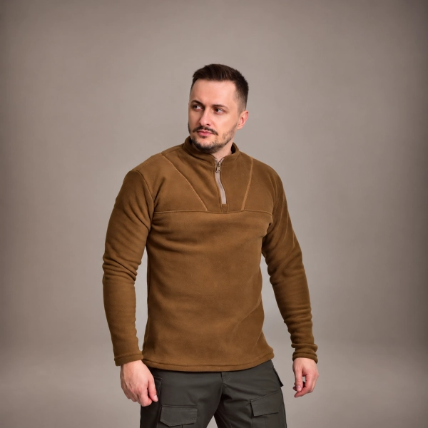 Базова флісова кофта base Tactical Series. Койот