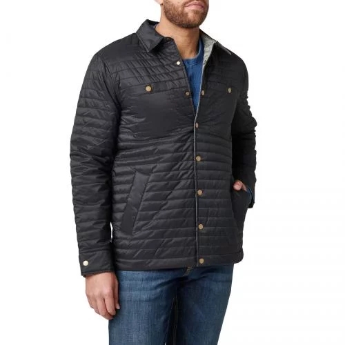 Куртка демісезонна двостороння 5.11 Tactical® "Dylan Reversible PrimaLoft® Shirt Jacket" Чорна