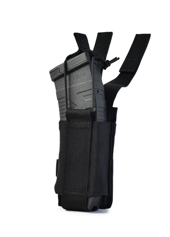 Еластичний одинарний підсумок для магазинів Elastic. Cordura 1000. Чорний