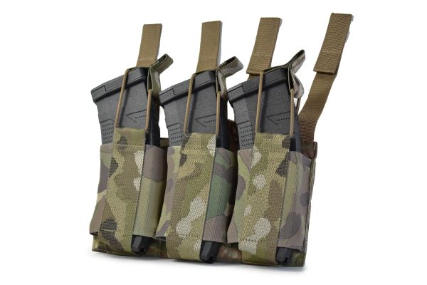 Еластичний потрійний підсумок для магазинів Gig Military Elastic Triple. Cordura 1000. Колір Мультикам
