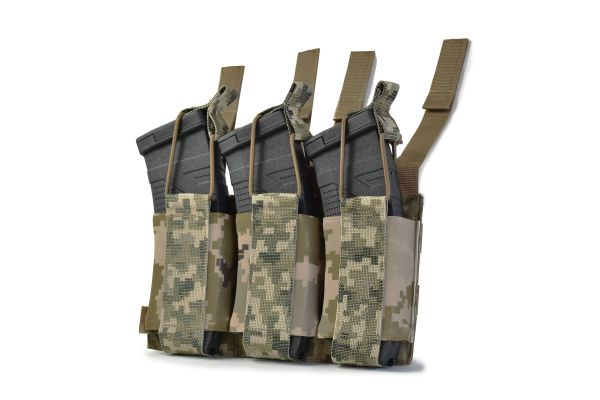 Еластичний потрійний підсумок для магазинів Gig Military Elastic Triple. Cordura 1000. Колір Піксель (mm14)
