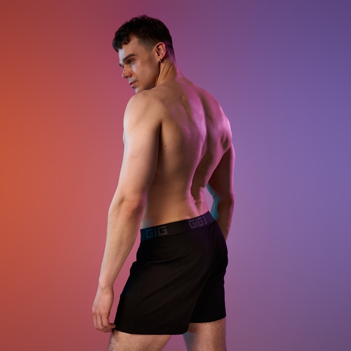 Трусы мужские семейные. Черный