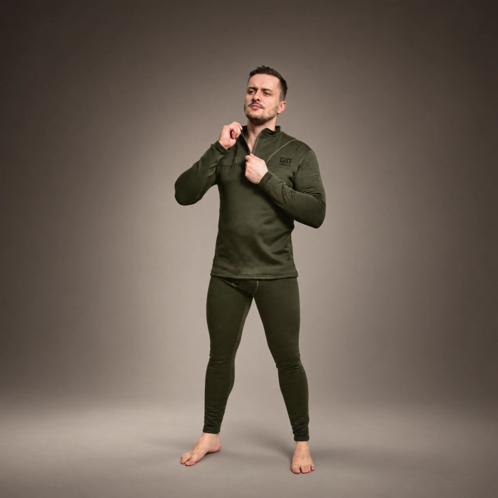 Термоштаны GIG IceFox Level 2, из ткани Thermo line. Ranger Green