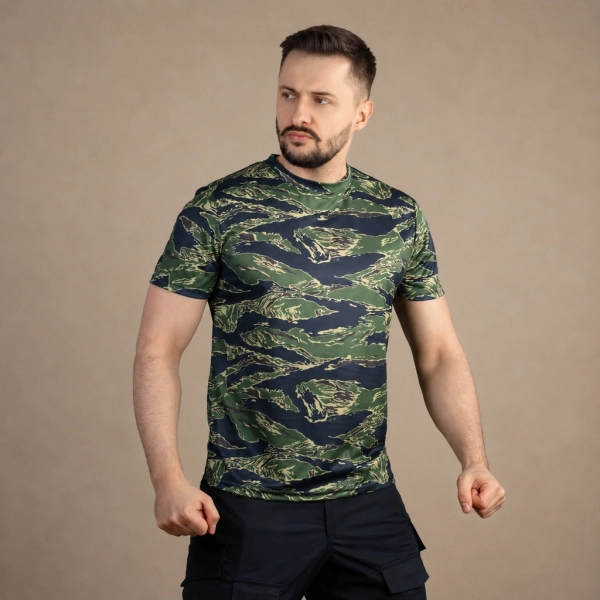 Футболка GIG Coolmax Tactical air Tee. Tiger Stripes Camo