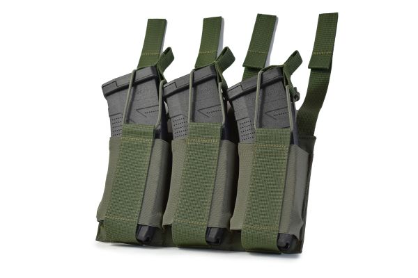 Еластичний потрійний підсумок для магазинів Gig Military Elastic Triple. Cordura 1000. Ranger Green