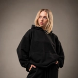 Женское худи оверсайз. GIG. Черный