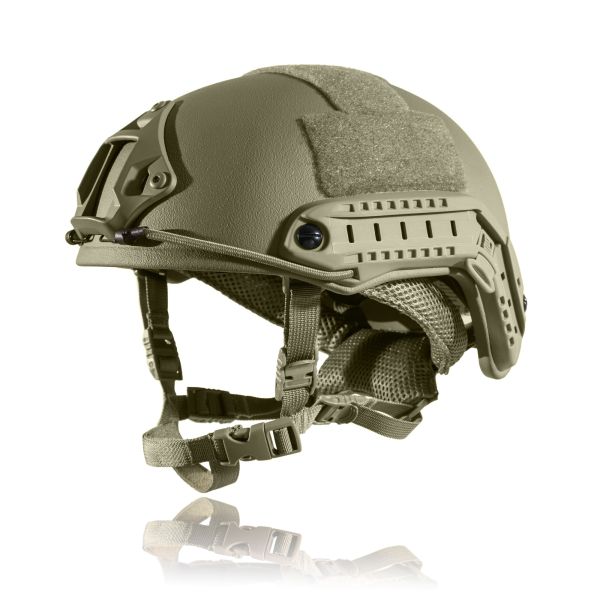 Шолом FAST 2.0 NIJ IIIA Olive з підвіскою TEAM WENDY (Каска тактична)