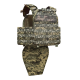 Бронекостюм warrior pack MPS М8 PRO + балістичні пакети захист боків, паху 1 класс ДСТУ. Піксель