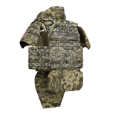 Бронекостюм  scout pack MPS М8 PRO + балістичні пакети захист боків, паху, шиї, плечей 1 класс ДСТУ. Піксель