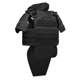 Бронекостюм scout pack MPS М8 PRO + балістичні пакети захист боків, паху, шиї, плечей 1 класс ДСТУ. Чорний