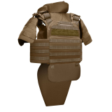 Бронекостюм scout pack MPS М8 PRO + балістичні пакети захист боків, паху, шиї, плечей 1 класс ДСТУ. Койот