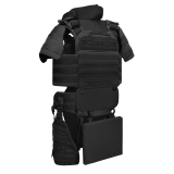 Бронекостюм ultimate pack MPS М8 PRO + балістичні пакети захист боків, паху, шиї, плечей, ніг, поясу 1 класс ДСТУ. Чорний
