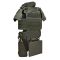 Бронекостюм ultimate pack MPS М8 PRO + балістичні пакети захист боків, паху, шиї, плечей, ніг, поясу 1 класс ДСТУ. Ranger Green