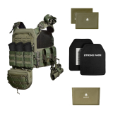 Бронежилет з підсумками 6–го класу MPS warrior pack + Бронеплити + балістичні пакети захист боків та паху 1 клас ДСТУ. Колір Ranger Green