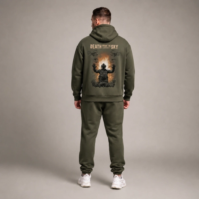 Худи Death from the Sky. Олива