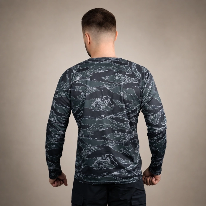 Кофта лонгслив GIG. Black Tiger Stripe Camo