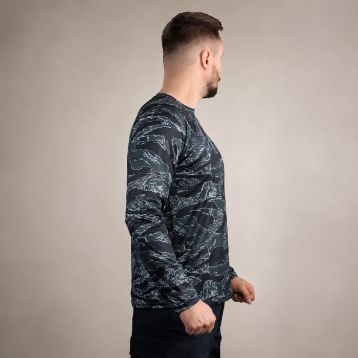 Кофта лонгслив GIG. Black Tiger Stripe Camo