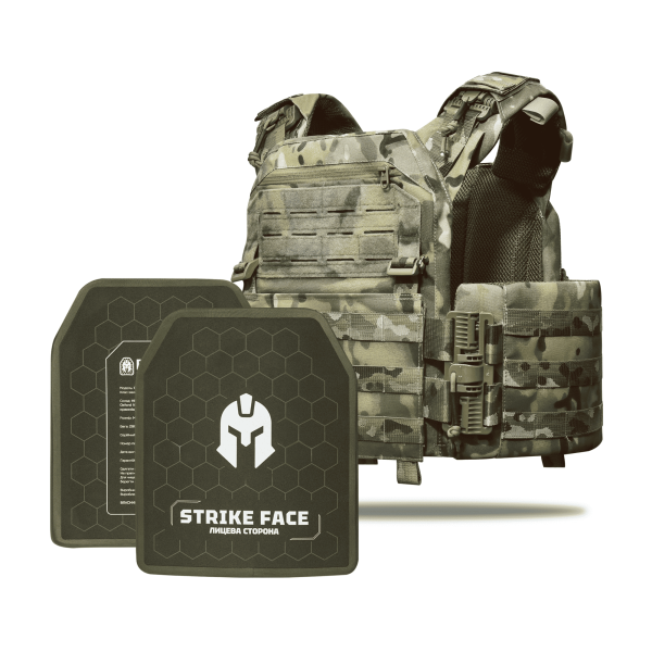 Бронежилет 6–го класу MPS М8 PRO + Бронеплити 2,8 кг. Колір Мультикам