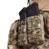 Підсумок для магазинів одинарний відкритий тканевий Stealth PRO. Cordura 1000. Мультикам