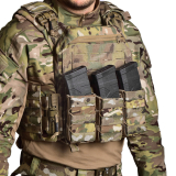 Підсумок для магазинів одинарний відкритий тканевий Stealth PRO. Cordura 1000. Мультикам