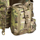 Бронежилет з підсумками 6–го класу MPS warrior pack + Бронеплити + балістичні пакети захист боків та паху 1 клас ДСТУ. Колір Мультикам