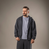Худі на блискавці GIG Oversize. Графіт