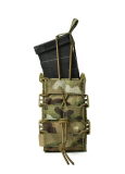Одинарний відкритий пластиковий підсумок для магазинів Gig Military Rapid. Cordura 1000. Мультикам