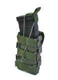Одинарний відкритий пластиковий підсумок для магазинів Gig Military Rapid. Cordura 1000. Ranger Green