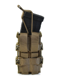 Одинарний відкритий пластиковий підсумок для магазинів Gig Military Rapid. Cordura 1000. Койот