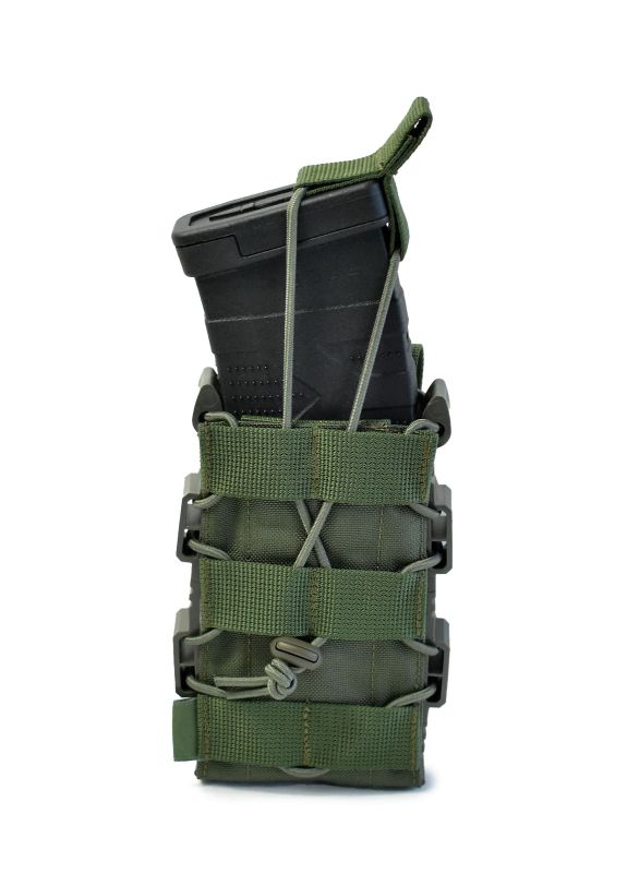 Одинарный открытый пластиковый подсумок для магазинов Gig Military Rapid. Cordura 1000. Цвет Ranger Green Одинарный открытый пластиковый подсумок для магазинов Gig Military Rapid. Cordura 1000. Цвет Ranger Green